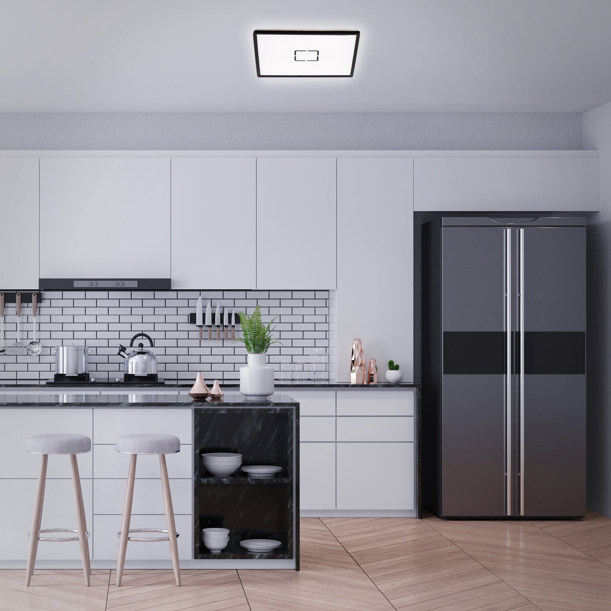 BRI 3393-015 Slim svítidlo LED panel, 42 cm, 3000 lm, 22 W, černá - BRILONER (obrázek 4)