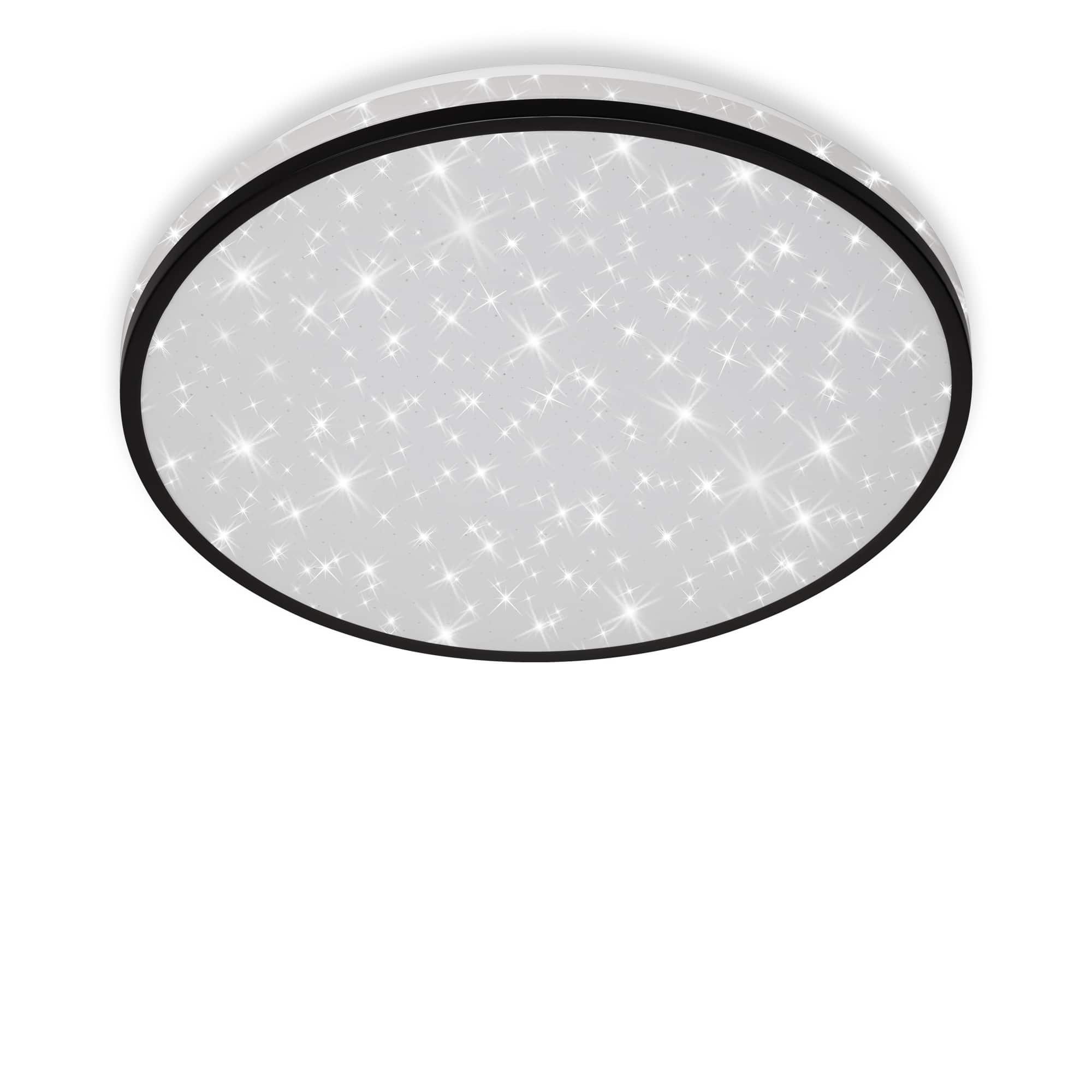 BRI 3456-215 LED stropní svítidlo hvězdné nebe, pr. 38 cm, 24 W, černá - BRILONER