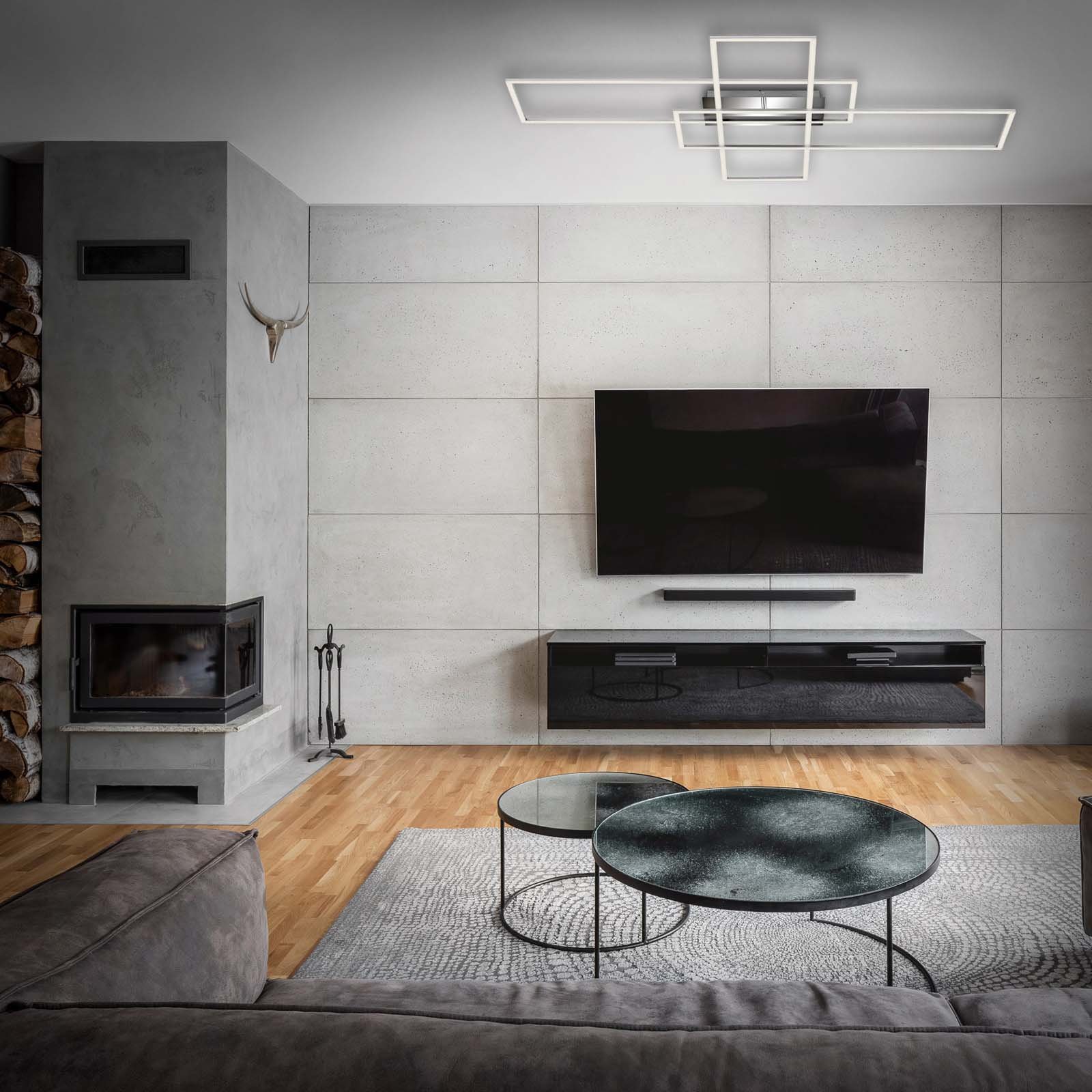 BRI 3504-018 CCT LED stropní svítidlo, 104 cm, 50 W, chrom - BRILONER (obrázek 6)