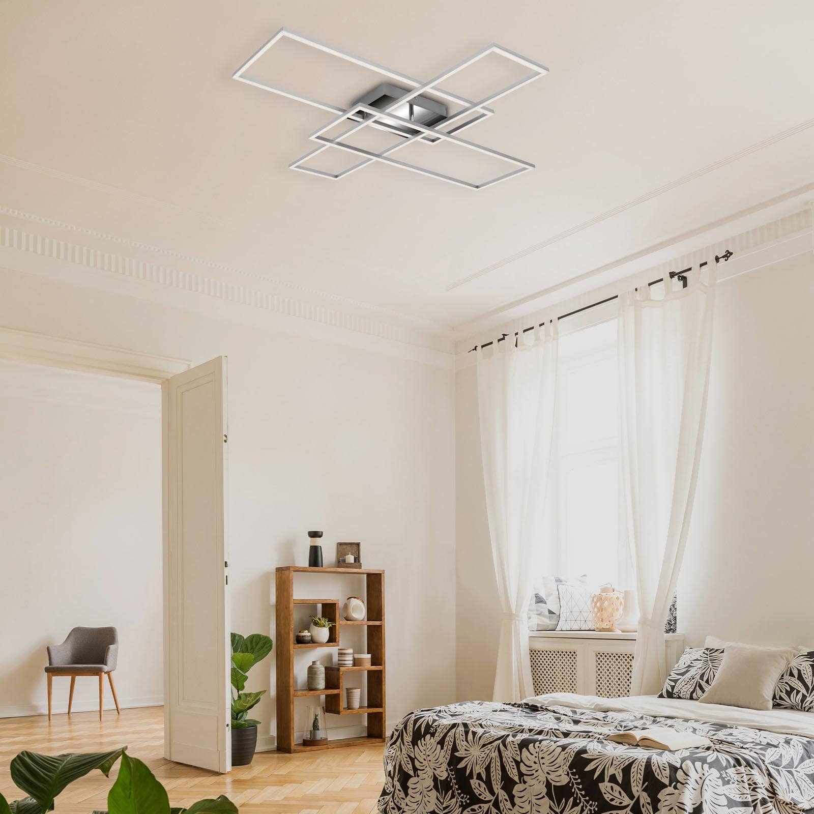 BRI 3504-018 CCT LED stropní svítidlo, 104 cm, 50 W, chrom - BRILONER (obrázek 7)