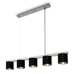 Obrázek pro produkt Závěsné svítidlo, 136 cm, bez 5x E14, antická stříbrná (starý kód: BRI 4736-054) - BRILONER