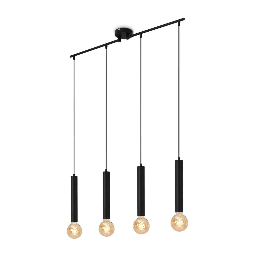 BRI 4031045 Retro závěsné svítidlo, 85 cm, bez 4x E27, max. 60 W, černá-mat (starý kód: BRI 4031-045) - BRILONER