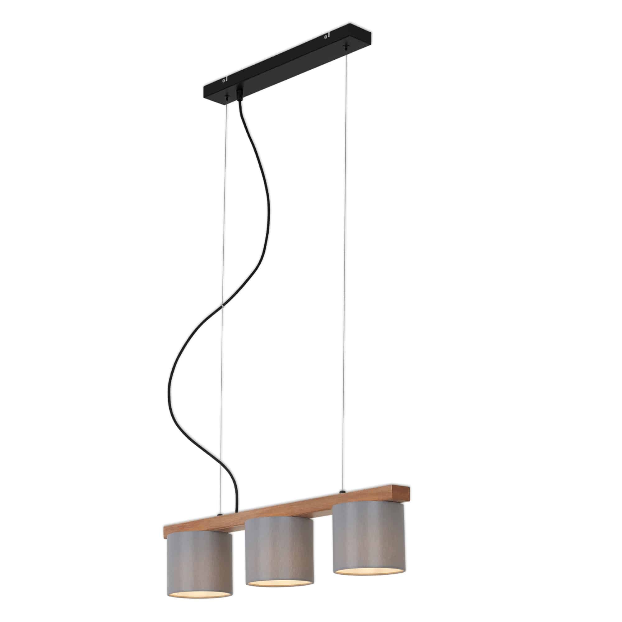 Levně BRI 4075-034 Závěsné svítidlo, 65 cm, max. 25 W, šedá - BRILONER