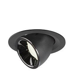 Obrázek pro produkt VÝPRODEJ VZORKU - NUMINOS® GIMBLE M zápustné stropní svítidlo černé/chrom 4000 K 55° - BIG WHITE (SLV)