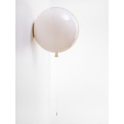 Obrázek pro produkt Nástěnné svítidlo MEMORY světle růžové lesklé 25cm 15W E27 černý spínač - BROKIS C