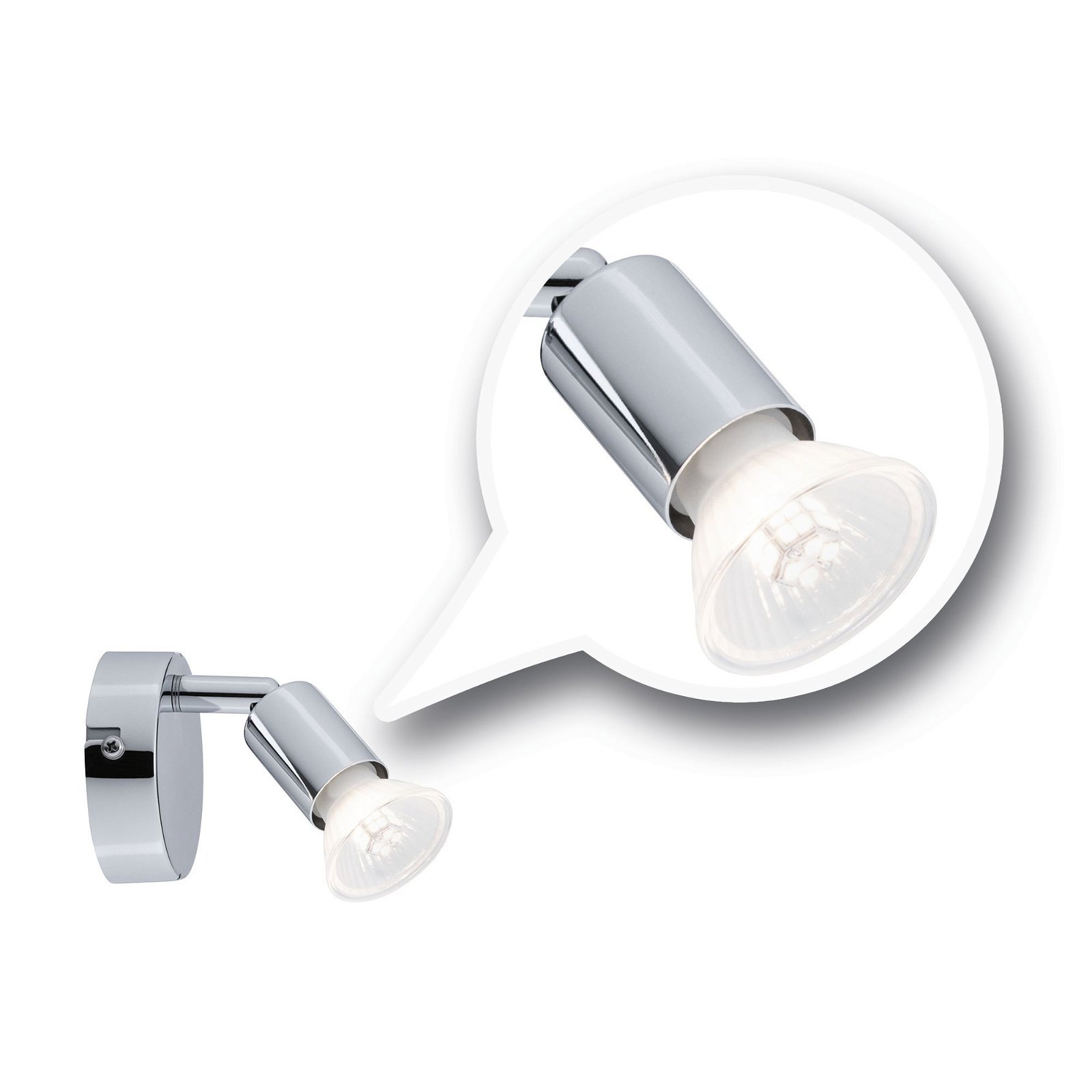 P 66749 Spotlight Carolina IP44 GU10 230V max. 10W stmívatelné chrom - PAULMANN (obrázek 3)