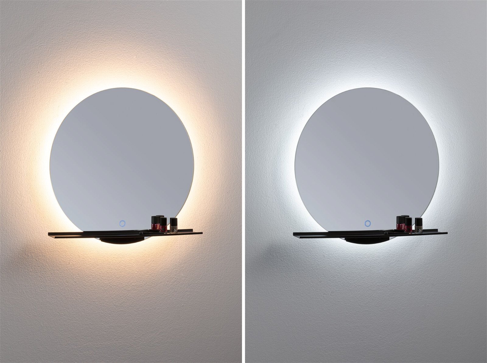 P 71091 LED zrcadlo s osvětlením Miro IP44 měnitelná bílá 230V 11W zrcadlo/černá mat - PAULMANN (obrázek 4)