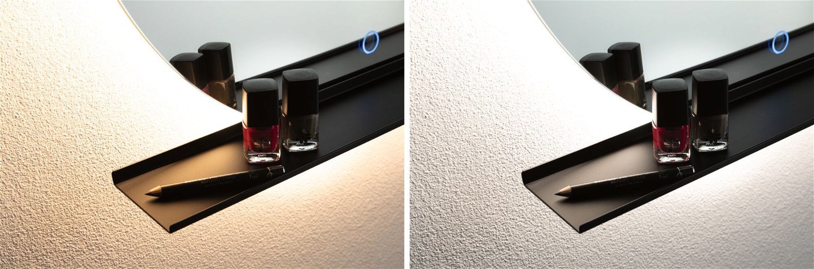 P 71091 LED zrcadlo s osvětlením Miro IP44 měnitelná bílá 230V 11W zrcadlo/černá mat - PAULMANN (obrázek 6)