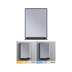 Obrázek pro produkt LED zrcadlo s osvětlením Miro IP44 měnitelná bílá 230V 11W zrcadlo/černá mat - PAULMANN