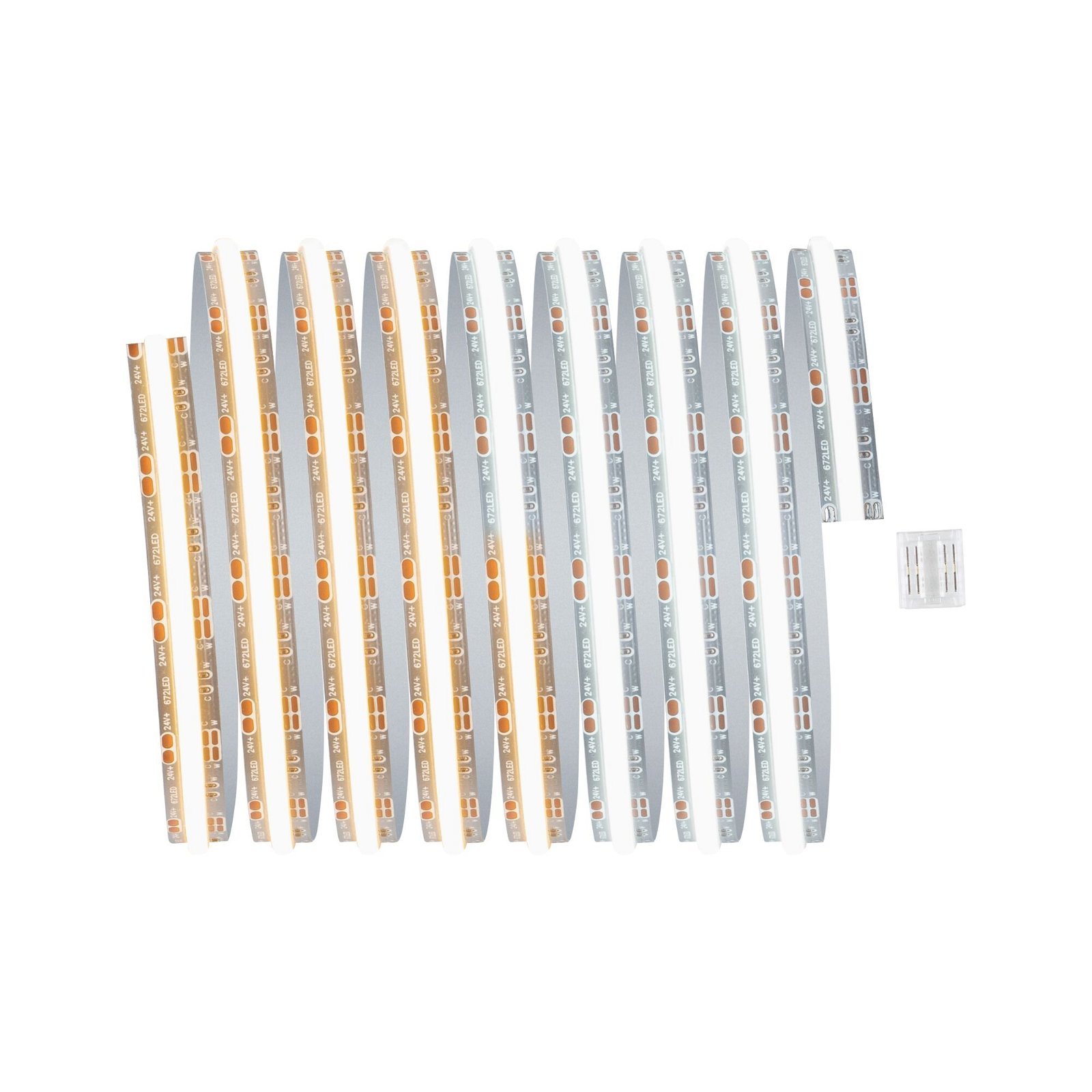 P 71116 MaxLED 1000 LED Strip Full-Line COB samostatný pásek 2,5m 23,5W 1200lm/m 672LEDs/m měnitelná bílá - PAULMANN