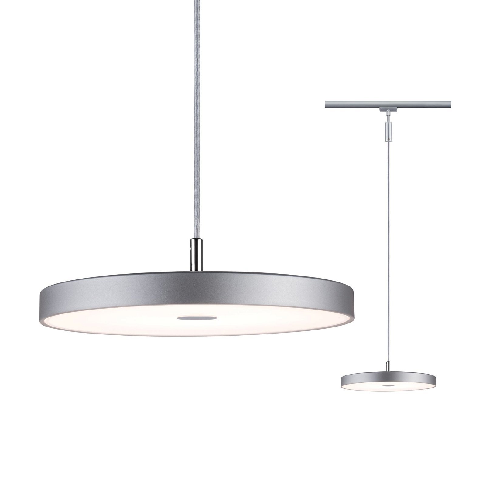 P 96790 URail LED závěs Hildor 15W 3000K stmívatelné 230V matný chrom - PAULMANN