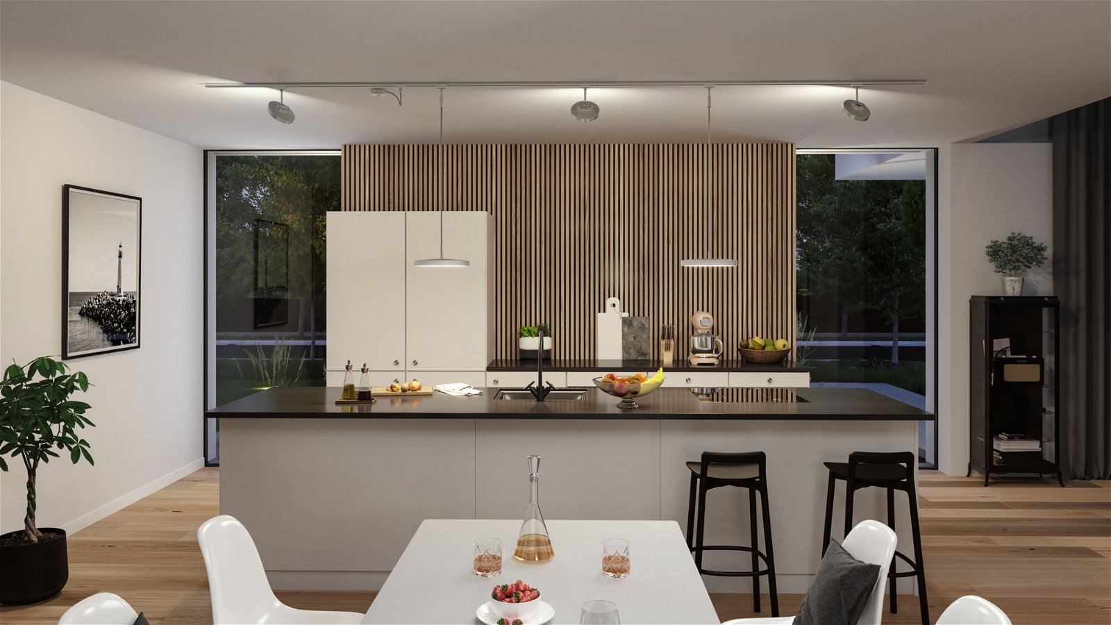 P 96790 URail LED závěs Hildor 15W 3000K stmívatelné 230V matný chrom - PAULMANN (obrázek 7)