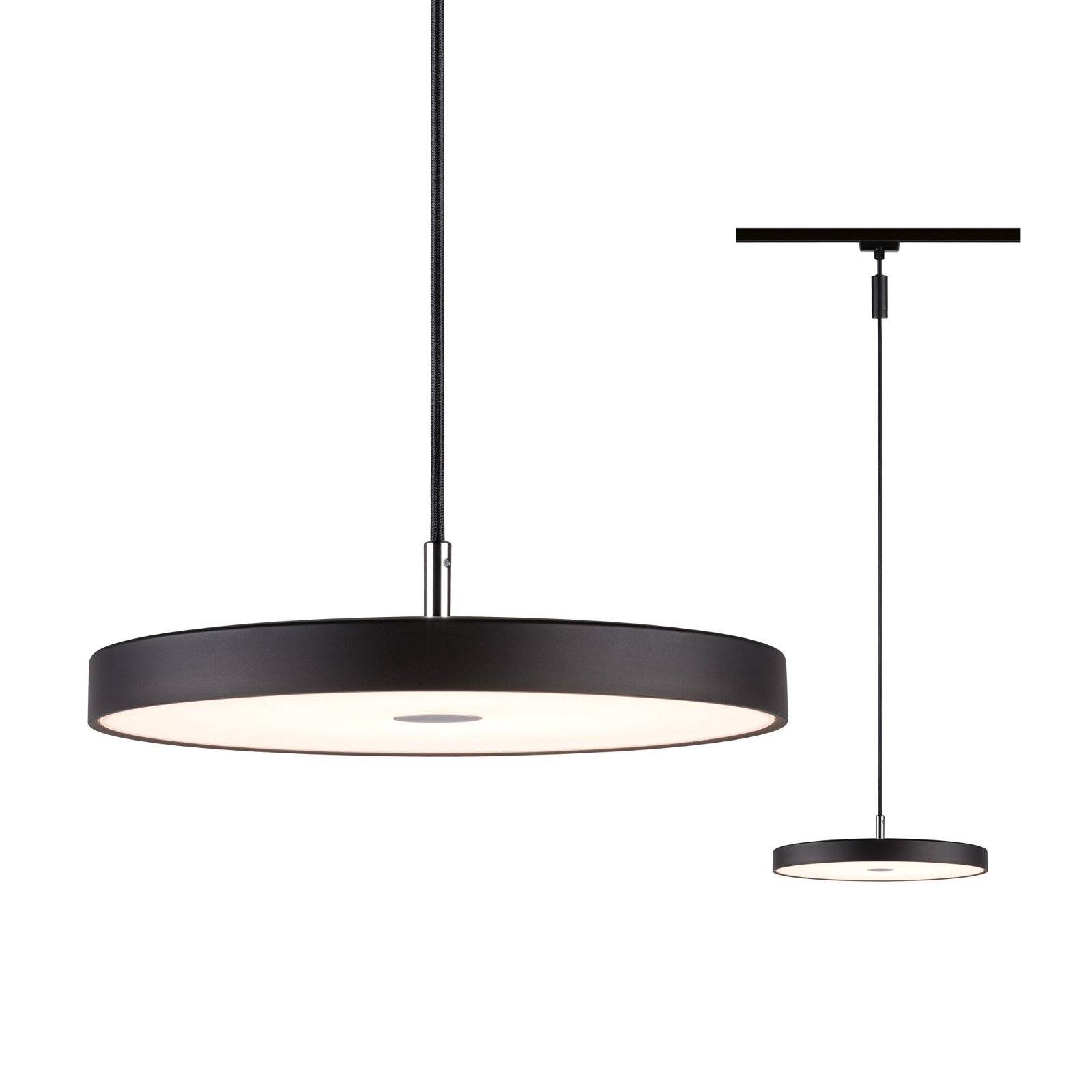 P 96792 URail LED závěs Hildor 15W 3000K stmívatelné 230V černá mat - PAULMANN