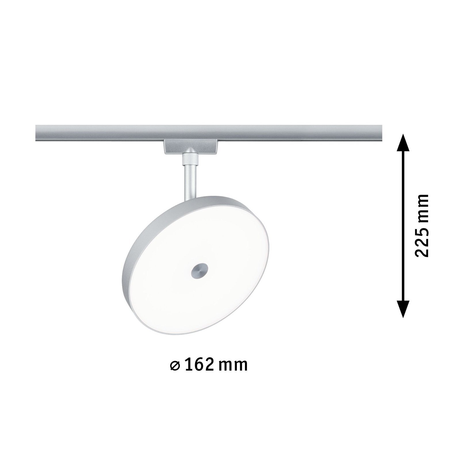 P 96793 URail LED lištový spot Hildor 15W 4000K stmívatelné 230V matný chrom - PAULMANN (obrázek 2)