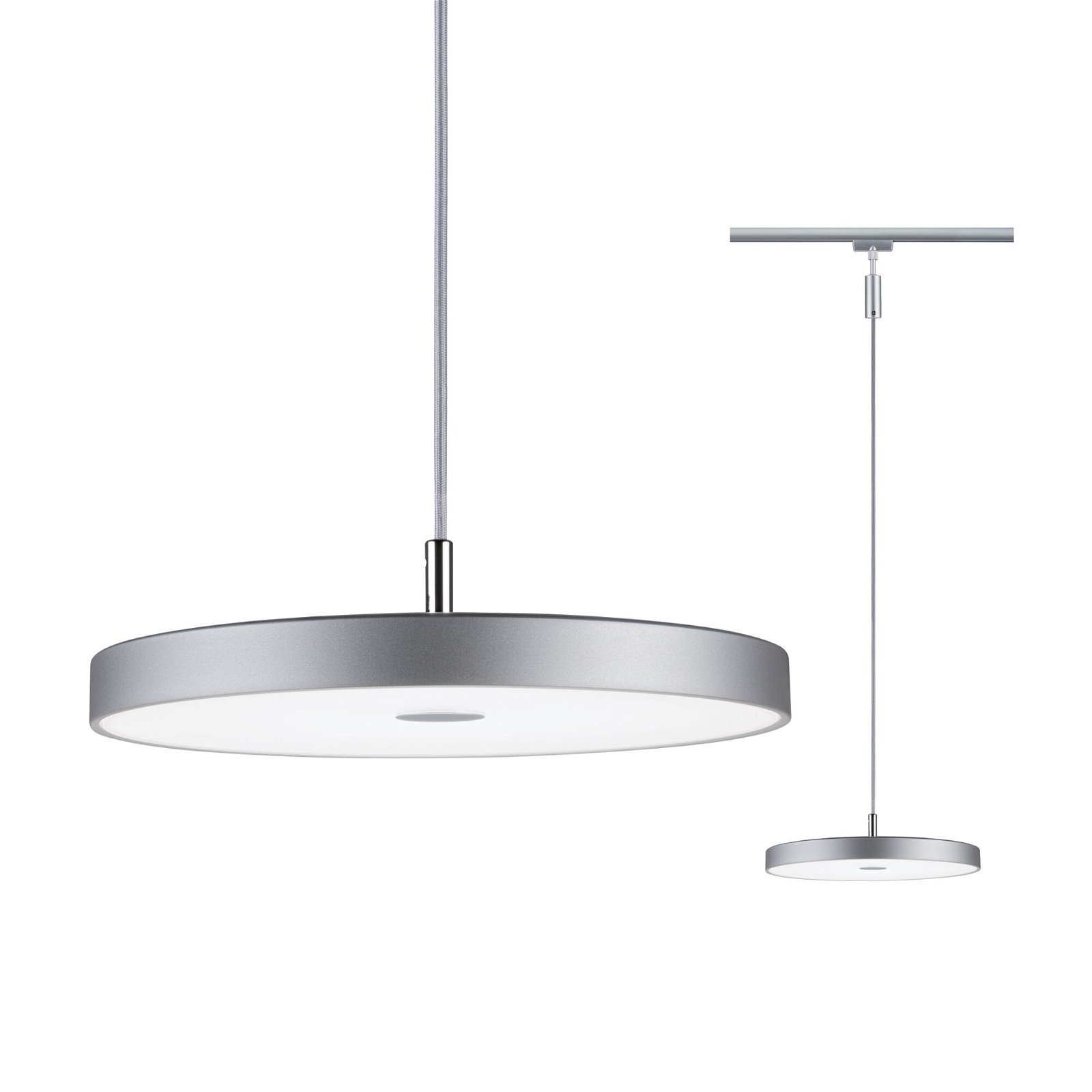 Levně P 96796 URail LED závěs Hildor 15W 4000K stmívatelné 230V matný chrom - PAULMANN
