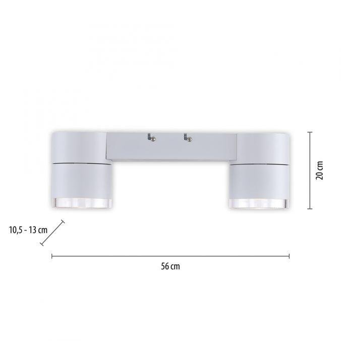 PN 6862-16 Paul Neuhaus LED stropní svítidlo PURE-NOLA bílé 2 ramenné otočné stmívatelné krokově stmívatelné 3000K - PAUL NEUHAUS (obrázek 6)