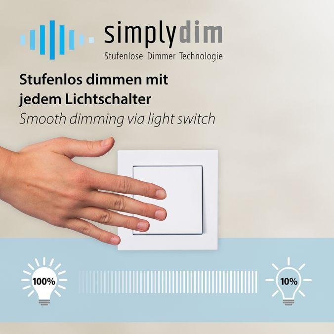 PN 8291-17 MELINDA LED závěsné svítidlo chrom stmívatelné paměťová funkce moderní SimplyDim 3000K - PAUL NEUHAUS (obrázek 7)