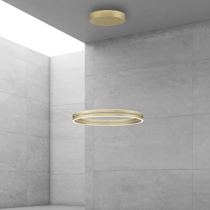 PN 2551-60 Paul Neuhaus LED závěsné svítidlo PURE-E-LOOP elektricky nastavitelná výška 2700-5000K zlatá slonová kost - PAUL NEUHAUS (obrázek 2)