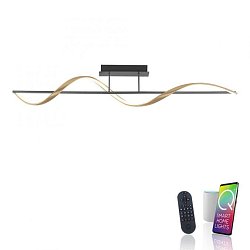 Obrázek pro produkt Paul Neuhaus LED stropní svítidlo Q-SWING antracit a matná mosaz Smart Home ZigBee 2700-5000K - PAUL NEUHAUS