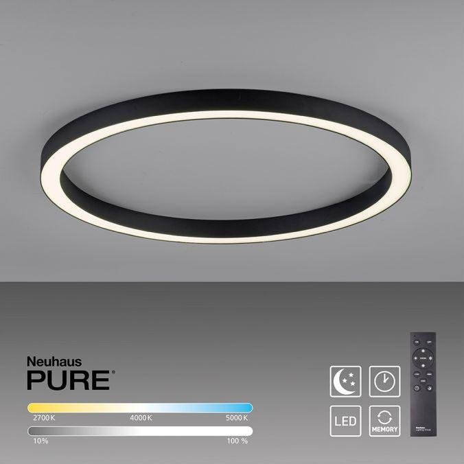PN 6306-13 Paul Neuhaus LED stropní svítidlo PURE Lines 70x70 CCT dálkový ovladač 2700-5000K antracit - PAUL NEUHAUS (obrázek 9)