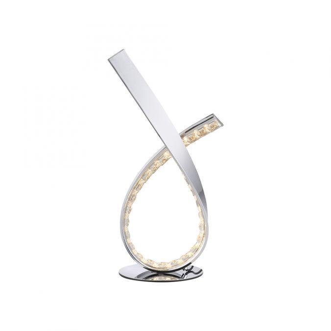 PN 4391-17 BRILLA LED stolní lampa lesklý chrom stmívatelné šňůrový stmívač do interiéru 3000K - PAUL NEUHAUS