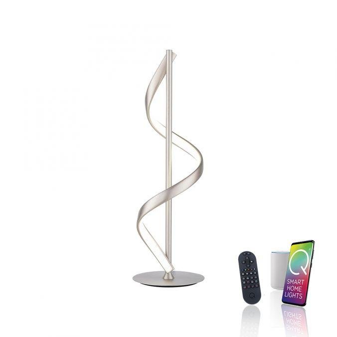 PN 4385-55 Paul Neuhaus LED stolní lampa Q-SWING stříbrná Smart Home ZigBee 2700-5000K - PAUL NEUHAUS