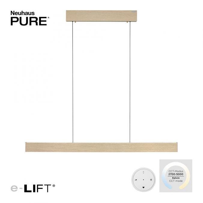 PN 2570-60 Paul Neuhaus LED závěsné svítidlo PURE-E-MOTION elektricky nastavitelná výška 2700-5000K zlatá imperial - PAUL NEUHAUS