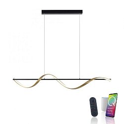 Obrázek pro produkt Paul Neuhaus LED závěsné svítidlo Q-SWING antracit matná mosaz Smart Home ZigBee 2700-5000K - PAUL NEUHAUS