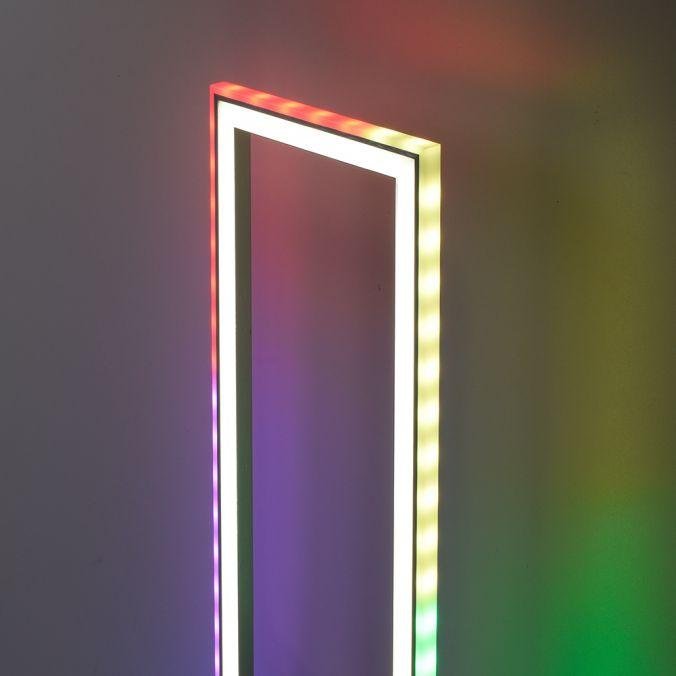 LD 14640-55 FELIX60 LED stojací svítidlo stříbrná barva, nožní vypínač, stmívatelné Sidelight RGB Rainbow 2700-5000K - LEUCHTEN DIREKT / JUST LIGHT (obrázek 4)