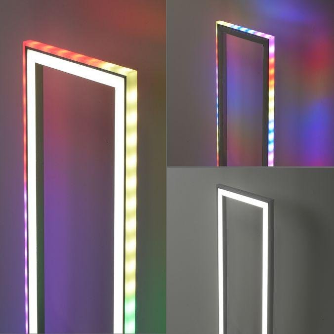 LD 14640-55 FELIX60 LED stojací svítidlo stříbrná barva, nožní vypínač, stmívatelné Sidelight RGB Rainbow 2700-5000K - LEUCHTEN DIREKT / JUST LIGHT (obrázek 10)
