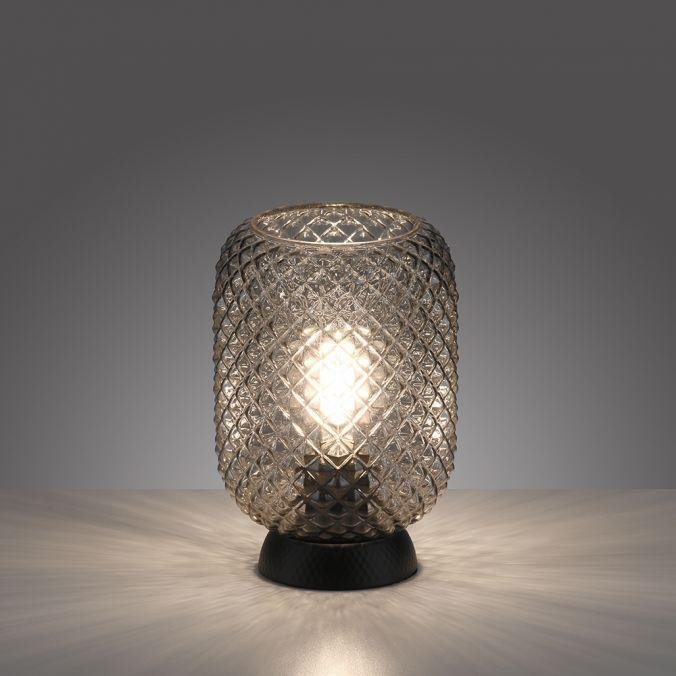LD 14906-18 REISHI LED stolní lampa černá kouřové sklo šňůrový vypínač kruhové - LEUCHTEN DIREKT / JUST LIGHT (obrázek 5)
