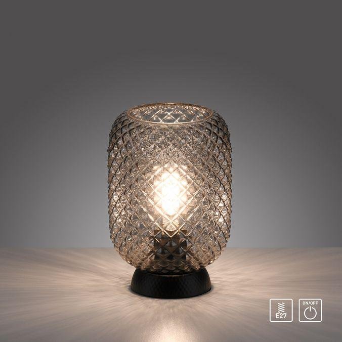 LD 14906-18 REISHI LED stolní lampa černá kouřové sklo šňůrový vypínač kruhové - LEUCHTEN DIREKT / JUST LIGHT (obrázek 9)