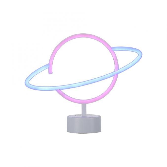 LD 85029-70 NEON-SATUR LED stolní lampa dekorační vícebarevný motiv na baterie s vypínačem - LEUCHTEN DIREKT / JUST LIGHT