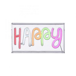 Obrázek pro produkt NEON-HAPPY LED nástěnné svítidlo nápis HAPPY vícebarevné USB vypínač dekorativní - LEUCHTEN DIREKT / JUST LIGHT