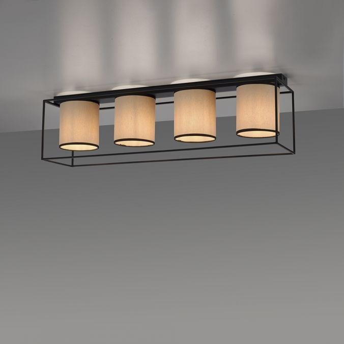LD 15304-18 RAVEN LED stropní svítidlo látkové stínidlo 4 ramenné černá jednoduchý design - LEUCHTEN DIREKT / JUST LIGHT (obrázek 5)