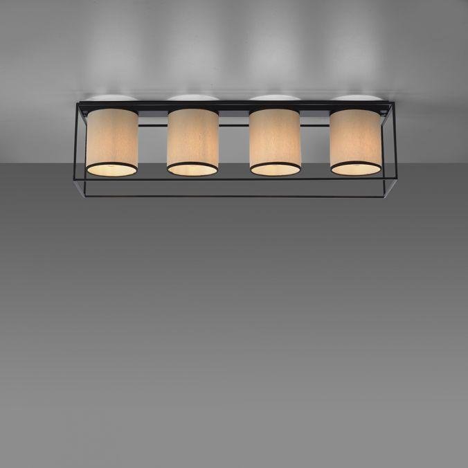 LD 15304-18 RAVEN LED stropní svítidlo látkové stínidlo 4 ramenné černá jednoduchý design - LEUCHTEN DIREKT / JUST LIGHT (obrázek 8)