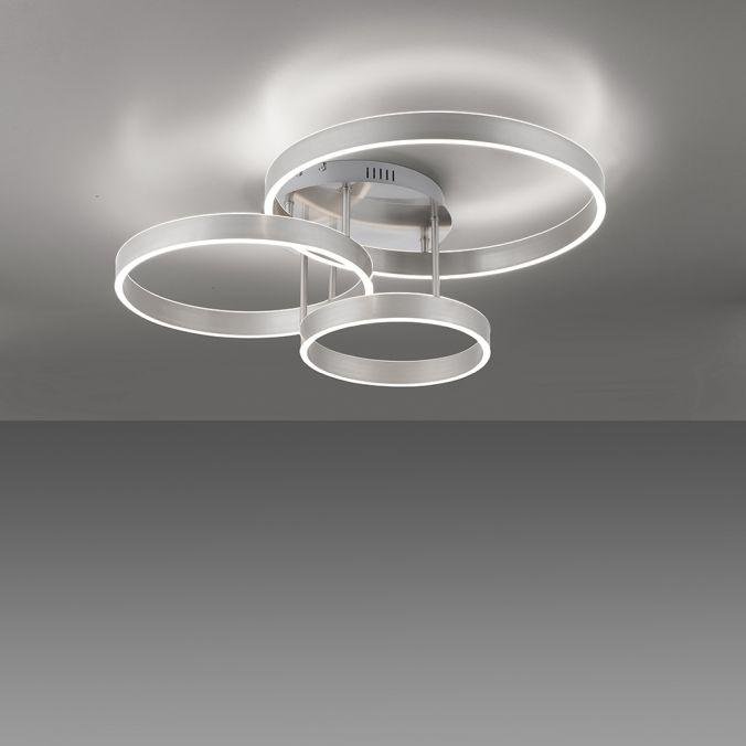 LD 15157-55 LILLUTI LED stropní svítidlo 3 ramenné stříbrná přímé/nepřímé osvětlení stmívatelné dálkový ovladač 3000K - LEUCHTEN DIREKT / JUST LIGHT (obrázek 8)