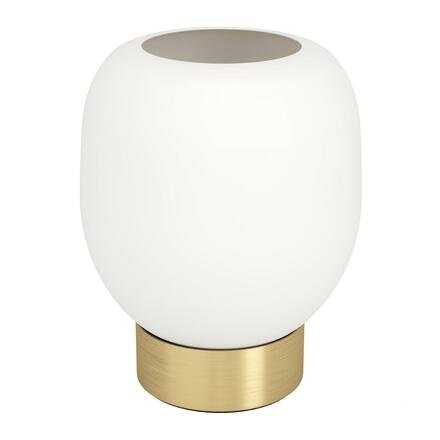 Levně EG 900307 Stolní svítidlo MANZANARES kartáč.mosaz / bílá 1xE27 40W - EGLO