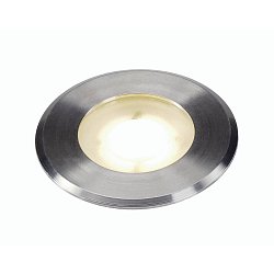 Obrázek pro produkt DASAR FLAT LED 230V česaná ocel 230V LED 4.3W IP67 3000K - BIG WHITE (SLV)