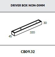 BPM CB09.32.WH-WH AKCE - Driver box k svítidlu LINGGO MINI bílý 320x45x30mm - BPM