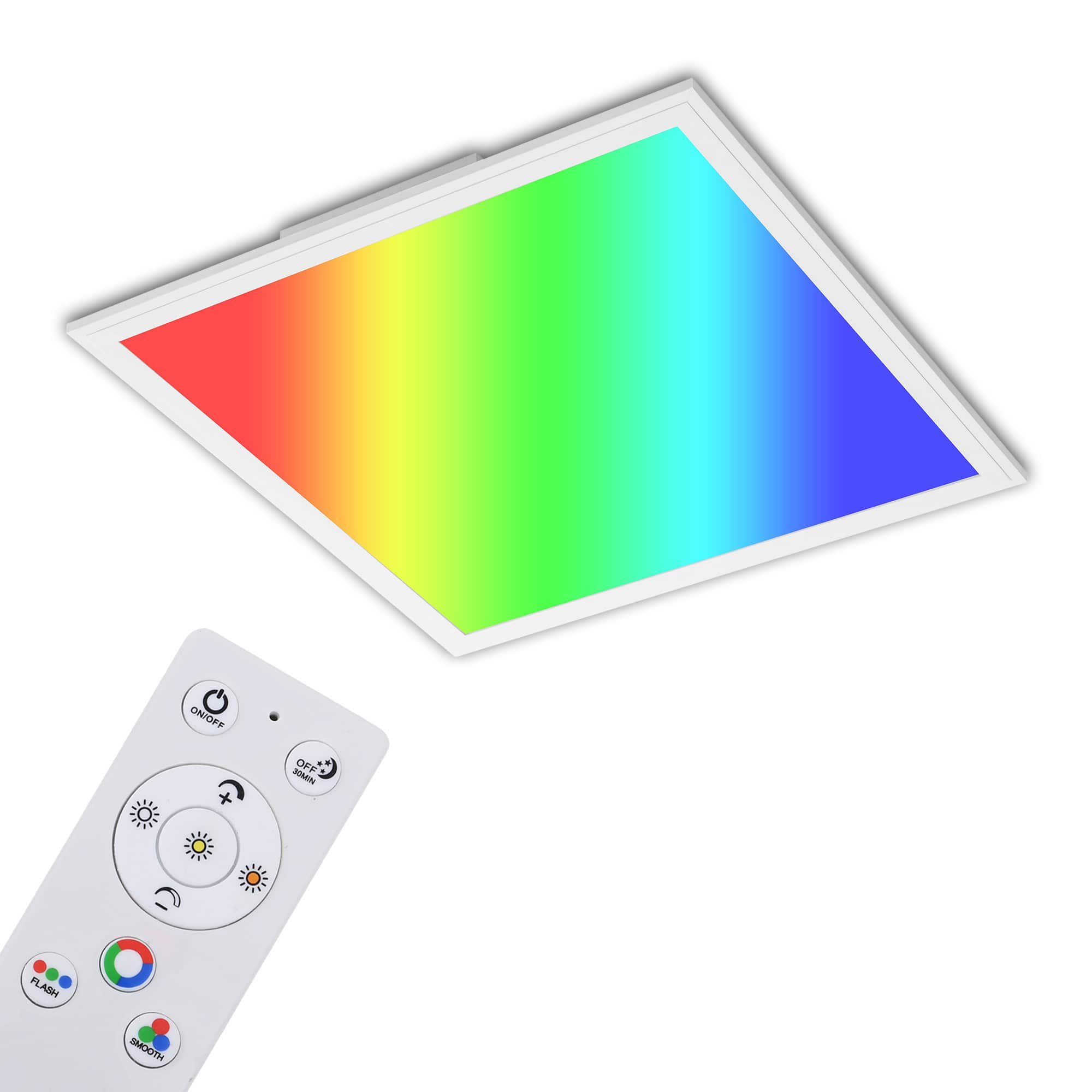 Levně BRILO 7152-016 RGB LED stropní svítidlo, noční světlo, stmívatelné - BRILO