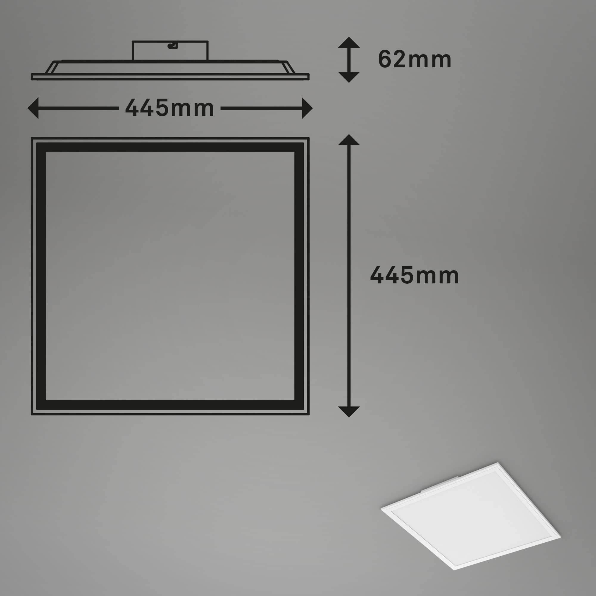 BRILO 7152-016 RGB LED stropní svítidlo, noční světlo, stmívatelné - BRILO (obrázek 9)
