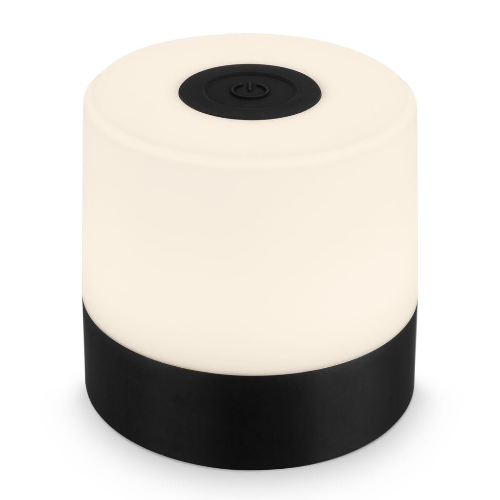 BRILO 7461015 LED nabíjecí stolní lampa, 7 cm, 2W, 150lm, černá - BRILO