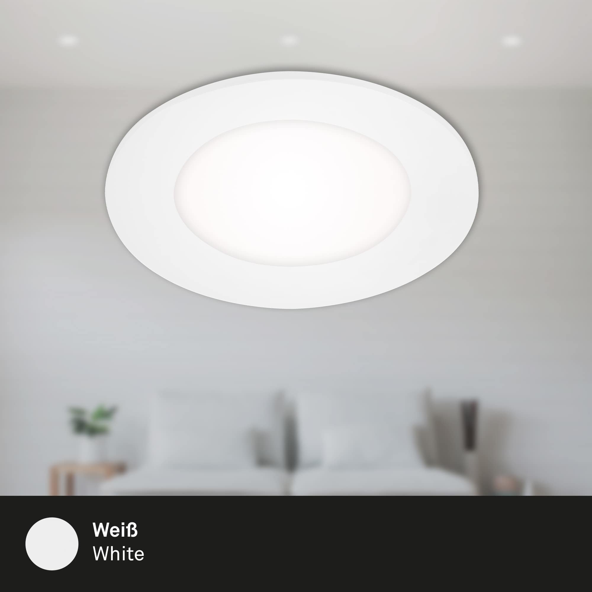 BRI 7125-416 LED vestavné svítidlo pr. 8,6 cm 3W bílé - BRILONER (obrázek 3)