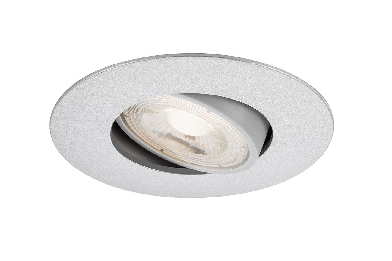 BRI 7146-014 Ultraploché LED vestavné svítidlo, pr. 9 cm, 4,9 W, matný chrom - BRILONER