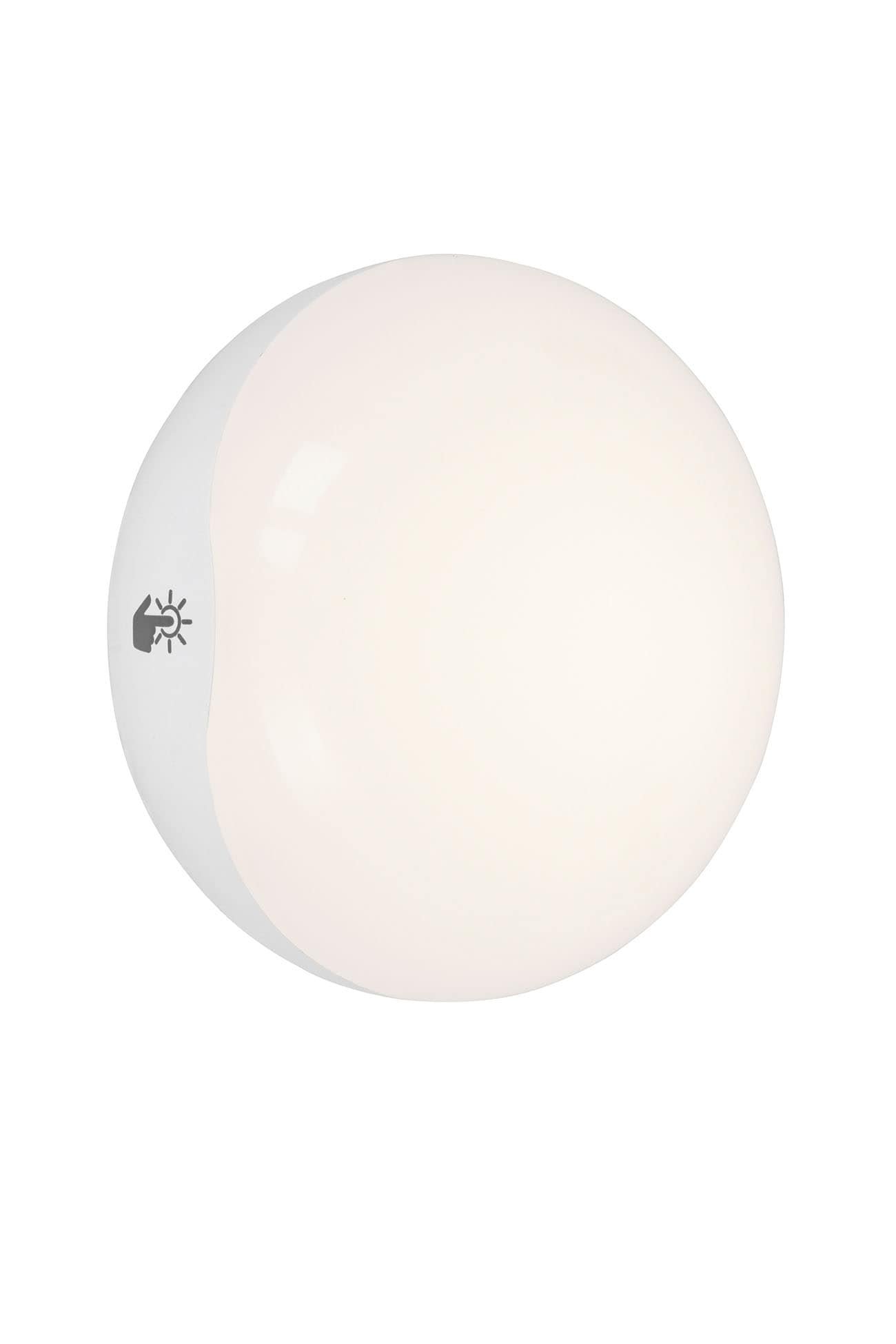 BRI 2272-016 LED svítidlo k posteli s dotykovým vypínačem pr. 8 cm 0,4W 30lm bílé - BRILONER