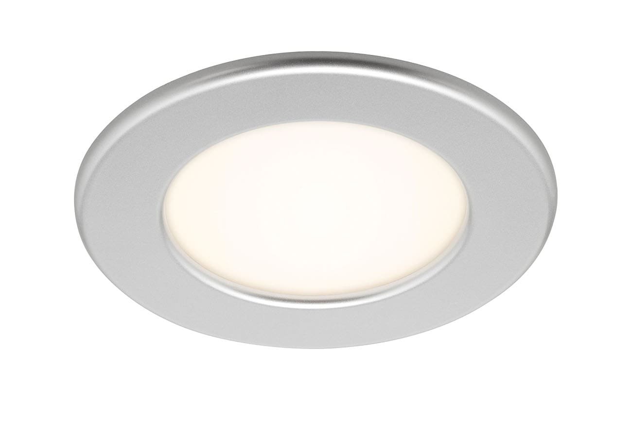 Levně BRI 7053-014 LED vestavné svítidlo, pr. 11,5 cm, 6 W, matný chrom - BRILONER