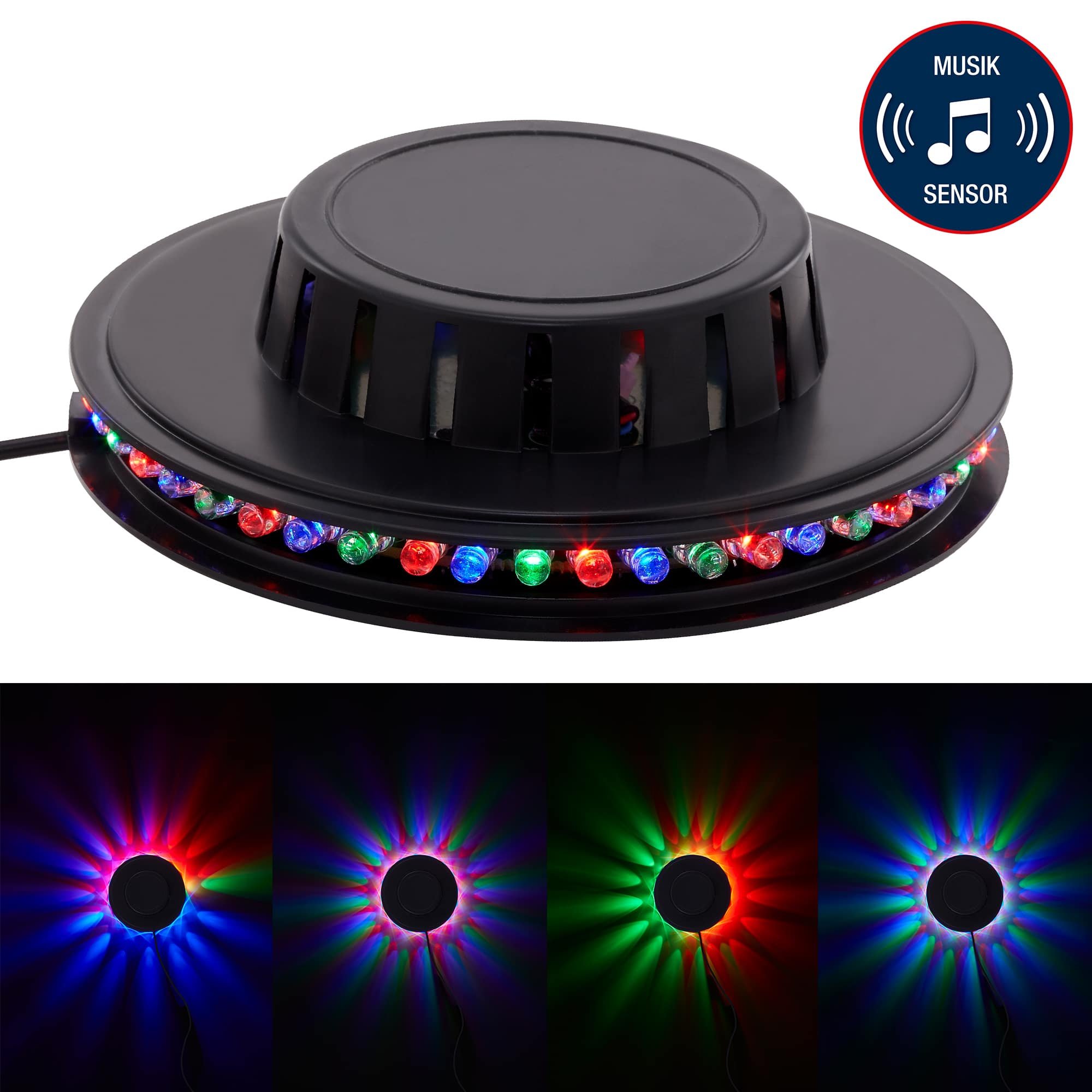 BRILO 2341-048 LED RGB světelný puk pr. 12,5 cm max. 3W černá - BRILO (obrázek 3)