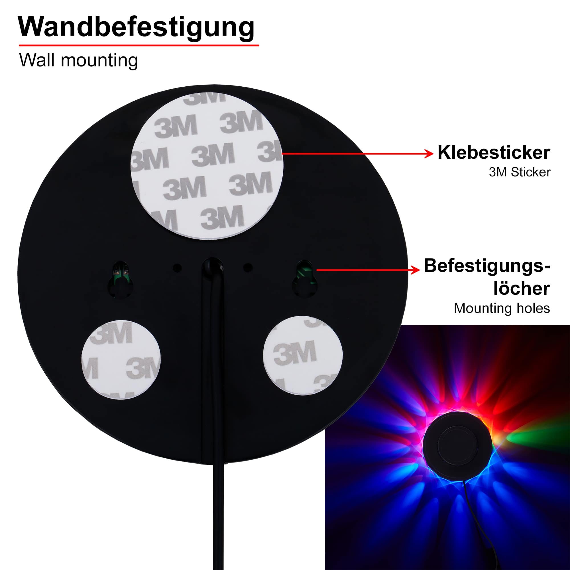 BRILO 2341-048 LED RGB světelný puk pr. 12,5 cm max. 3W černá - BRILO (obrázek 9)