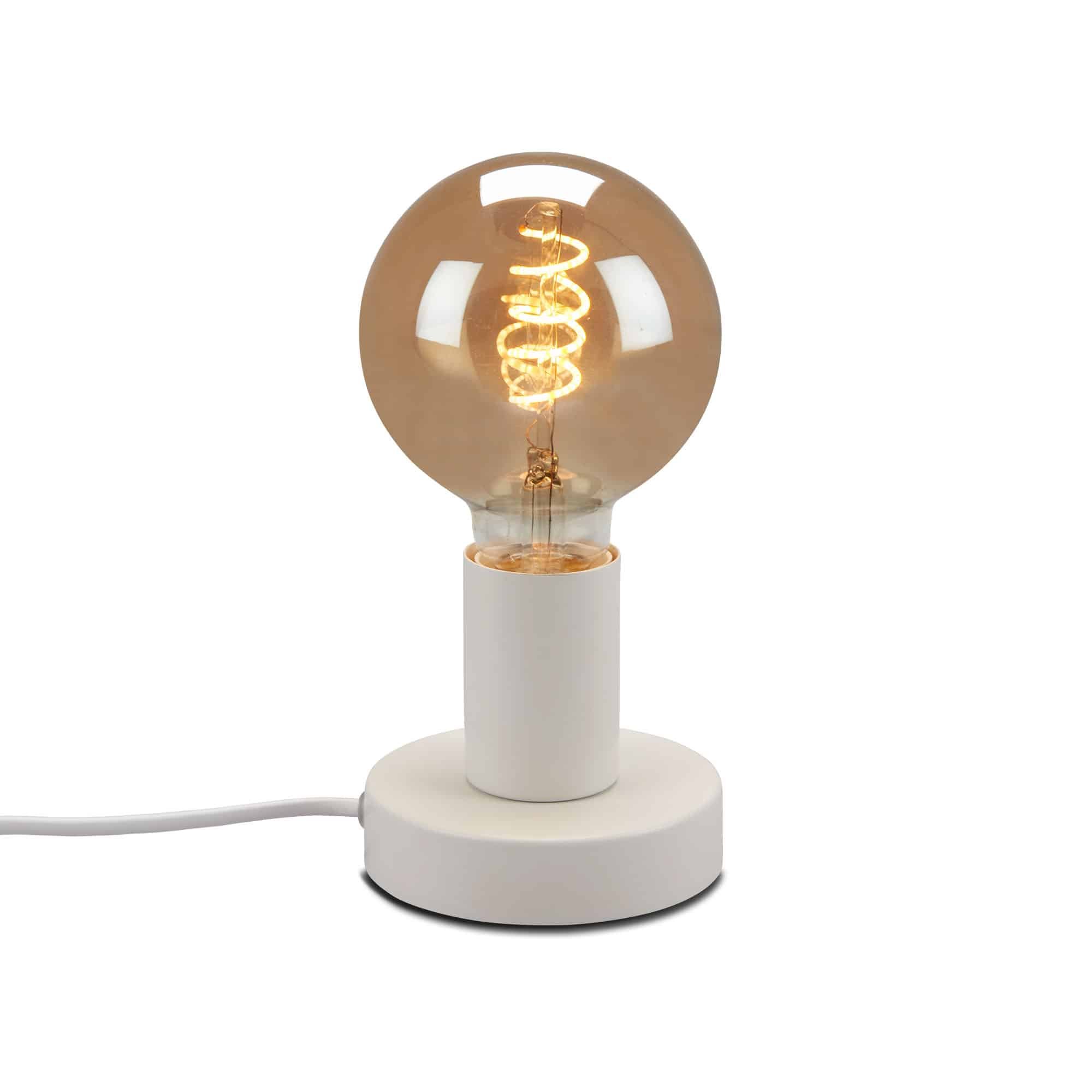 BRILO 7023-016 Stolní lampa, pr. 10 cm, max. 10 W, bílé - BRILO